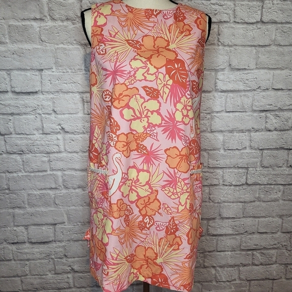 Lilly Pulitzer Dress Vintage Hereon There Shift Front Pockets Sleeveles Size S - Picture 3 of 9